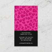 Visitekaartjes voor het afdrukken van luipaarden (Achterkant)