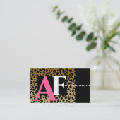 Visitekaartjes voor het afdrukken van luipaarden (Staand voorkant)