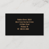 Visitekaartjes voor het afdrukken van luipaarden (Achterkant)