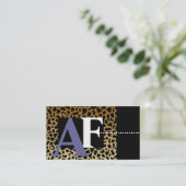 Visitekaartjes voor het afdrukken van luipaarden (Staand voorkant)