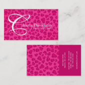 Visitekaartjes voor het afdrukken van luipaarden (Voorkant / Achterkant)