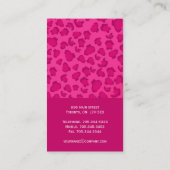 Visitekaartjes voor het afdrukken van luipaarden (Achterkant)