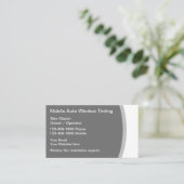 Visitekaartjes voor het aftappen van automobielven (Staand voorkant)