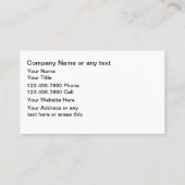 Visitekaartjes voor het automatisch kleuren van ve (Achterkant)