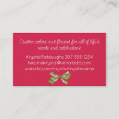 visitekaartjes voor het bakken van koekjeskoekjes (Achterkant)