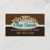 visitekaartjes voor het bakken van koperen rollen. (Voorkant)