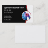 Visitekaartjes voor het beheer van medische pijn (Voorkant / Achterkant)