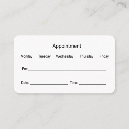 Visitekaartjes voor het benoemen van het tandheelk (Achterkant)