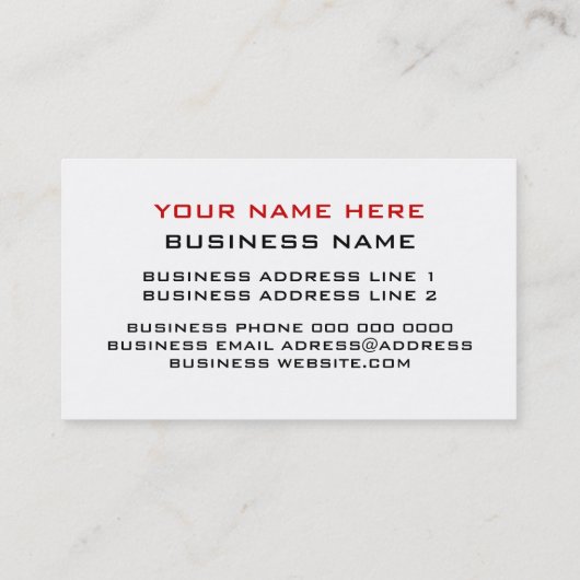 Visitekaartjes voor het doorboren van lippen | Bo (Achterkant)