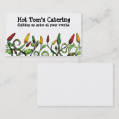visitekaartjes voor het eten van verse peper (Voorkant / Achterkant)