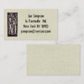 visitekaartjes voor het inktsnijden (Voorkant / Achterkant)