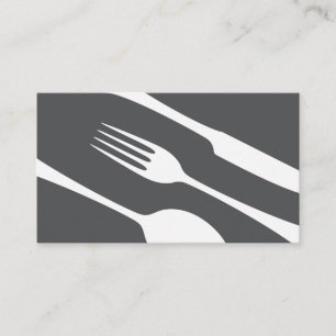 Visitekaartjes voor het koken of cateren, moderne 