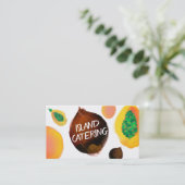 visitekaartjes voor het koken van tropische vrucht (Staand voorkant)