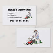 Visitekaartjes voor het kweken van grassen (Voorkant / Achterkant)