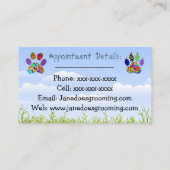 Visitekaartjes voor het kweken van honden en katte (Achterkant)