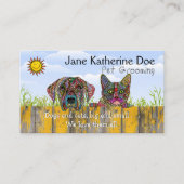 Visitekaartjes voor het kweken van honden en katte (Voorkant)