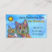 Visitekaartjes voor het kweken van honden en katte (Voorkant)