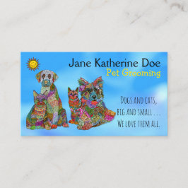 Visitekaartjes voor het kweken van honden en katte