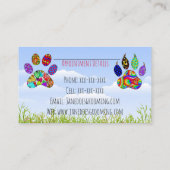 Visitekaartjes voor het kweken van honden en katte (Achterkant)