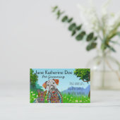 Visitekaartjes voor het kweken van honden en katte (Staand voorkant)