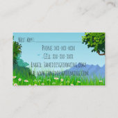 Visitekaartjes voor het kweken van honden en katte (Achterkant)