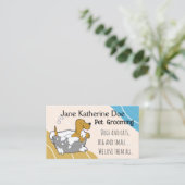 Visitekaartjes voor het kweken van honden en katte (Staand voorkant)