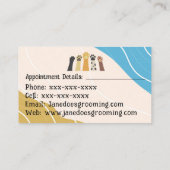 Visitekaartjes voor het kweken van honden en katte (Achterkant)