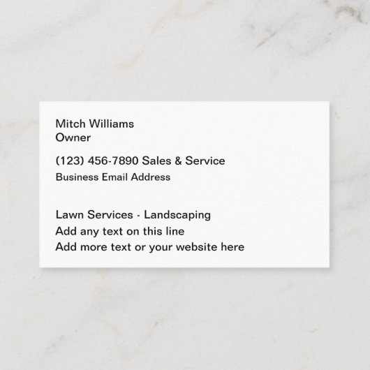 Visitekaartjes voor het landschapsgebruik (Achterkant)