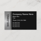 Visitekaartjes voor het lassen van constructies (Voorkant)