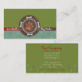 visitekaartjes voor het lopen van honden en het ui (Voorkant / Achterkant)