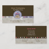 visitekaartjes voor het lopen van honden en het ui (Voorkant / Achterkant)