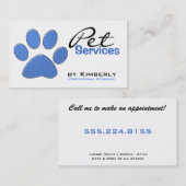 Visitekaartjes voor het maken van een blauw afdruk (Voorkant / Achterkant)