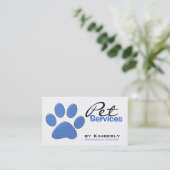 Visitekaartjes voor het maken van een blauw afdruk (Staand voorkant)