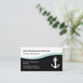 Visitekaartjes voor het onderhoud van schepen (Staand voorkant)