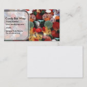 Visitekaartjes voor het ontwerp van snoepjes (Voorkant / Achterkant)