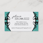 Visitekaartjes voor het ontwerpen van Classy Inter (Achterkant)