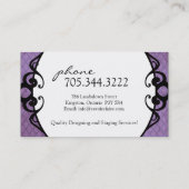 Visitekaartjes voor het ontwerpen van Classy Inter (Achterkant)