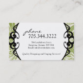 Visitekaartjes voor het ontwerpen van Classy Inter (Achterkant)