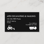 Visitekaartjes voor het opgraven en het lekken (Voorkant)