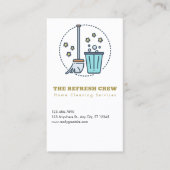 Visitekaartjes voor het opschonen van bestellingen (Voorkant)