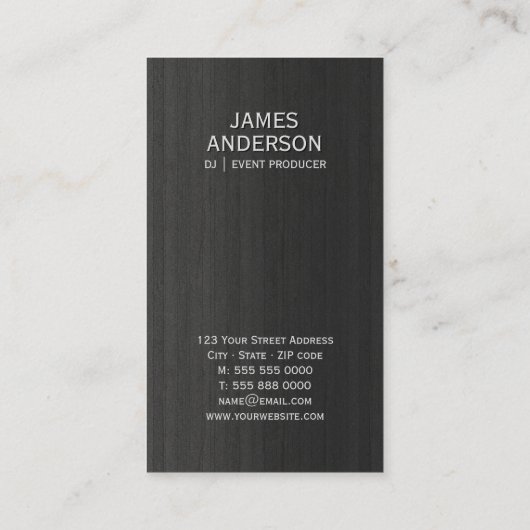 Visitekaartjes voor het plannen van gebeurtenissen (Achterkant)