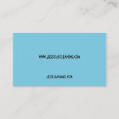 Visitekaartjes voor het reinigen van Aqua Bubbles (Achterkant)