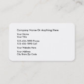 Visitekaartjes voor het reinigen van classy (Achterkant)