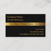 Visitekaartjes voor het reinigen van classy (Achterkant)