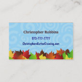 Visitekaartjes voor het reinigen van gipsplaten (Achterkant)