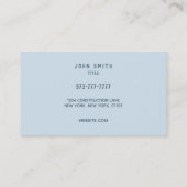 Visitekaartjes voor het reinigen van gipsplaten (Achterkant)