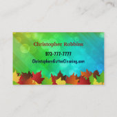 Visitekaartjes voor het reinigen van gipsplaten (Achterkant)