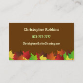 Visitekaartjes voor het reinigen van gipsplaten (Achterkant)