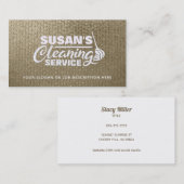  Visitekaartjes voor het reinigen van goud en wit (Voorkant / Achterkant)