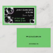 Visitekaartjes voor het reinigen van groene bellen (Voorkant / Achterkant)